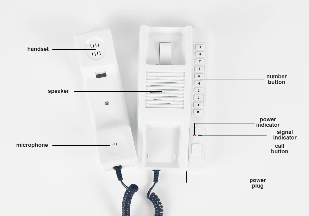 Buildings Office School Costless Calling Two-Way Audio Telephone Long Range Walkie Talkie Wireless Intercom System